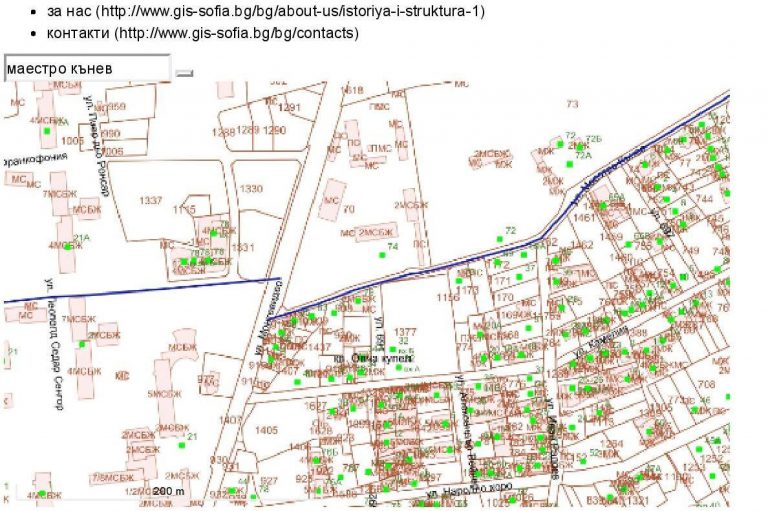 Кад карта бушарино