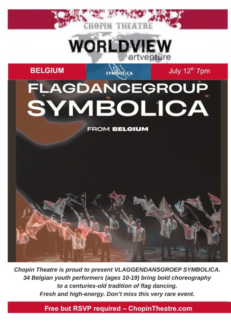 Poster - Vlaggendansgroep Symbolica in Chicago